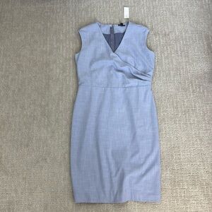 Ann Taylor Light Blue Midi Dress